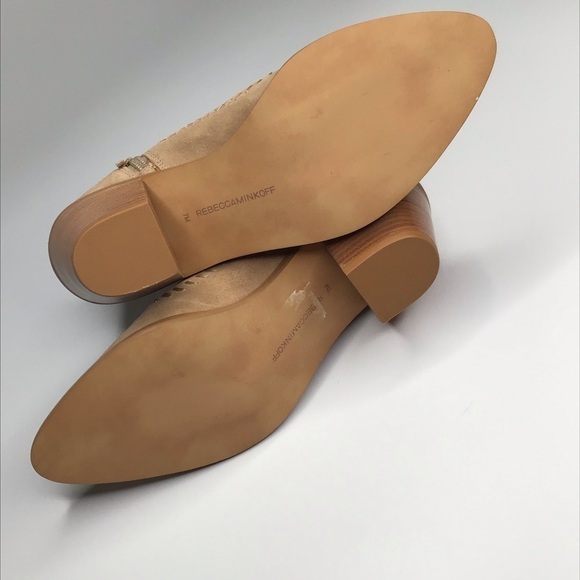 Rebecca Minkoff Lulu Bootie in Taupe Oiled Suede. - Picture 9 of 12